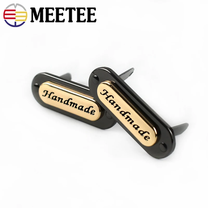 

10/30pcs 35x12mm Metal Bag Labels Tag Handmade Handcraft Decorative Buckles for Purse DIY Hardware Sewing Accessories BK113