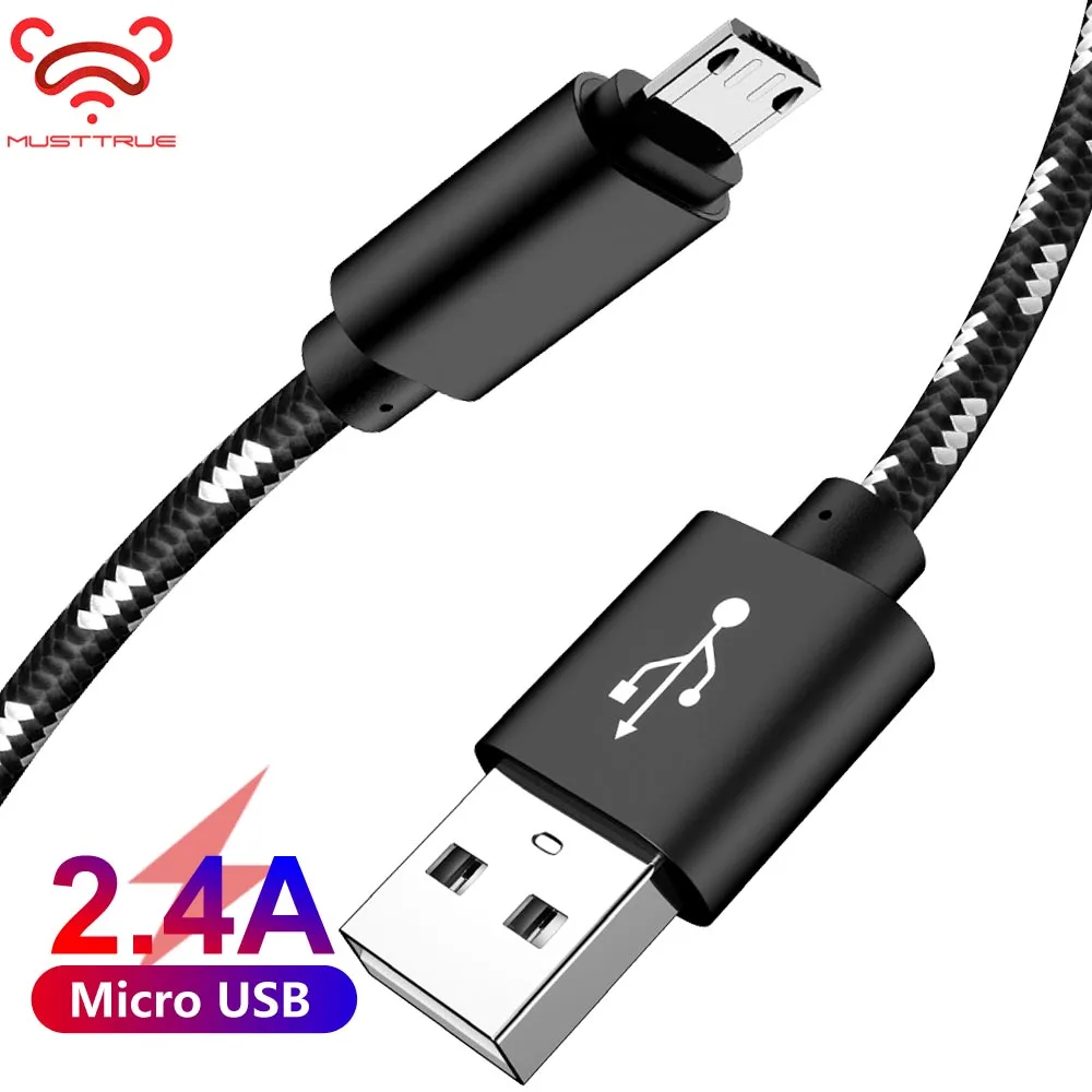2.4A Micro USB кабель Быстрая зарядка для Xiaomi Samsung S6 Huawei провод передачи Данных Планшет