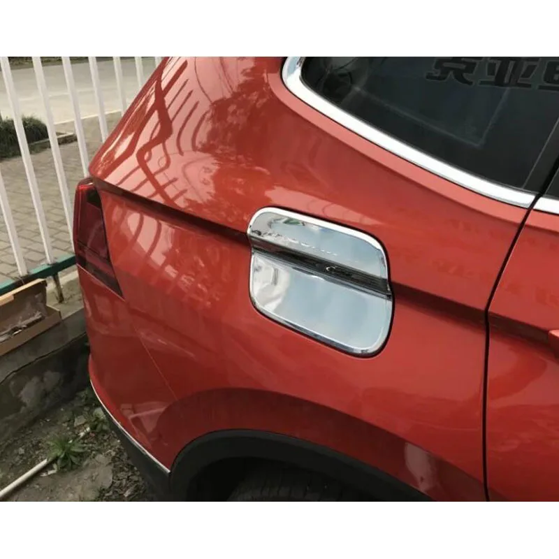 

Car Sticker For Volkswagen VW Tiguan Accessories 2017 2018 Stainless Steel Fuel Tank Covers Oil Cover Trim Gas Tank Cap