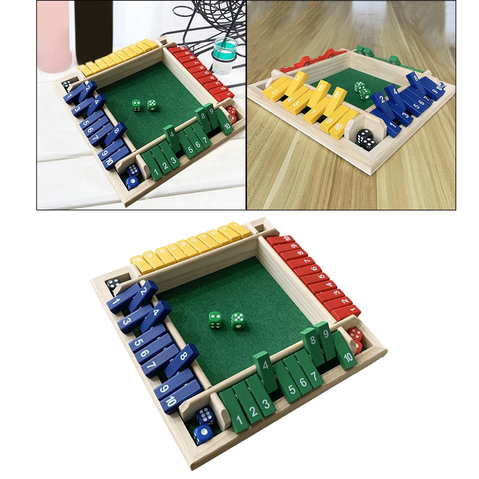 Деревянная настольная игра в кости для 4 игроков | Игрушки и хобби