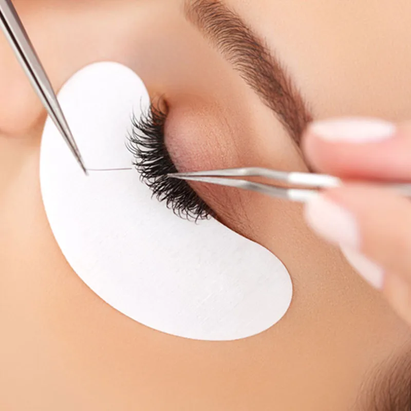50 пар накладки для ресниц гелевые прививки наращивания бумажные наклейки