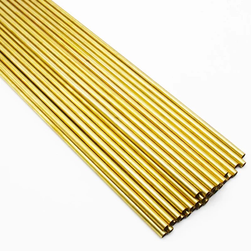 100PCS/lot Brass Tubes Diameter 2mm/3mm/4mm/5mm/6mm Length 300mm Long 0.3mm Wall Brass Pipe Brass Tube Cutting Tool High Quality