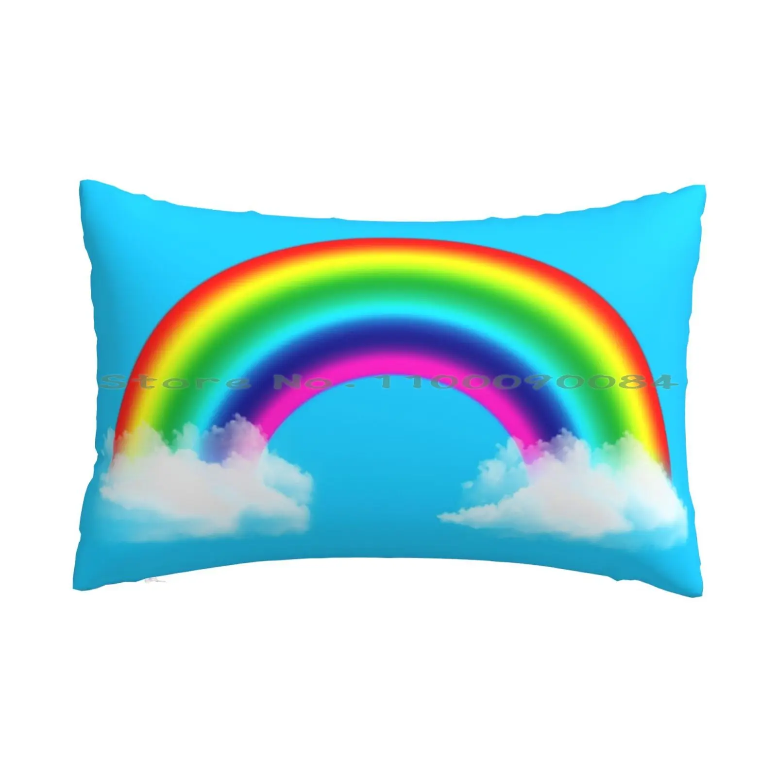 

Чехол-Подушка с радугой и реалистичными яркими облаками 20x30 50*75 для дивана, спальни, фильмов, страшных фильмов, коллекция вееров, искусства, м...