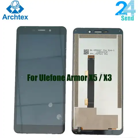 5,5 "для оригинального Ulefone Armor X5/X3, ЖК-дисплей кодирующий преобразователь сенсорного экрана в сборе, сменный экран X5 X3, передняя панель диспле...