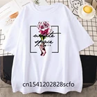 Футболка с графическим рисунком s, футболки с принтом розовых роз, винтажные футболки оверсайз, футболки в стиле Харадзюку, Повседневная футболка, женские футболки