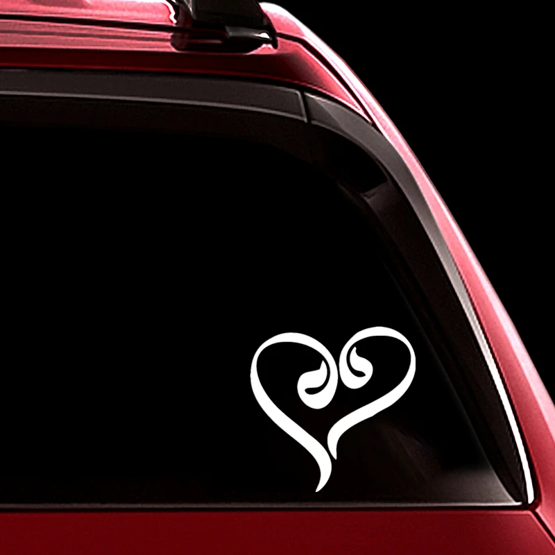 

30107# Various Colors/Sizes Vav Letter and Heart car sticker vinyl car decal waterproof stickers on car truck bumper rear window