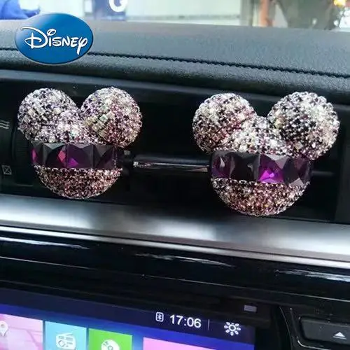 

Disney Mickey Car Air Conditioning Air Outlet Perfume Clip Car Interior Jewelry Diamond Perfume Aromatherapy Deodorant Jewelry