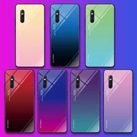 luxury gradient tempered glass case for vivo iqoo neo z1 z1i colorful fashion drop protection painted cover for vivo iq00