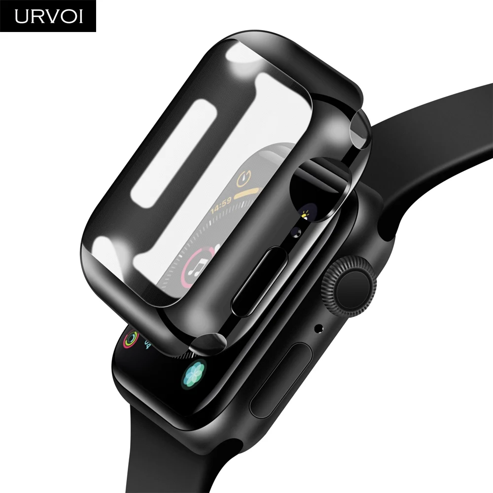 Чехол для часов URVOI полная защита iwatch 40 мм 44 мм|Часы Чехлы| |