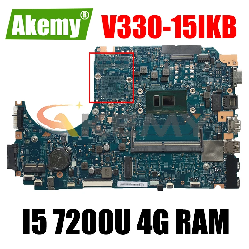 

Mainboard For Lenovo V330-15IKB laptop motherboard LV315KB 17807-3 448.0DC04.0031 motherboard w/ CPU i5 7200U 4G RAM Mainboard