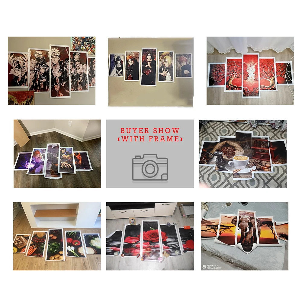 Прямая поставка индивидуальная HD печать картина на заказ холст фоторамка 5