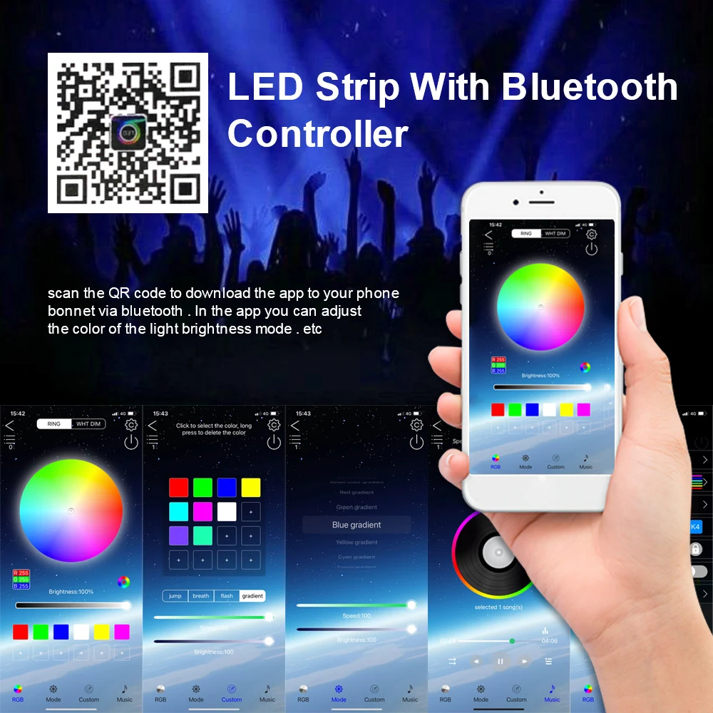 

USB LED String Light Bluetooth App Control String Lights Lamp Waterproof Outdoor Fairy Lights for Christmas Tree Decoration