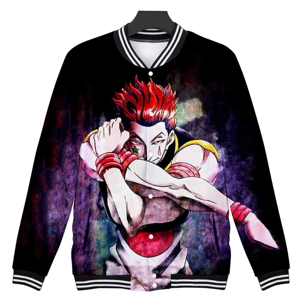

Anime Hunter X Hunter 3D Printed Baseball Jacket Men Japanese Streetwear Hip Hop Casual Tracksuit Outerwear Hisoka Cosplay