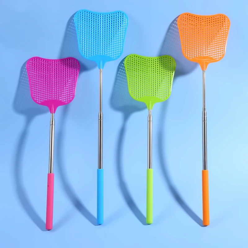 

1pc Fly Swatters Telescopic Extendable Prevent Pest Mosquito Tool Flies Trap Retractable Swatter Garden Supplies