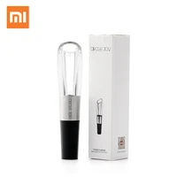 xiaomi mijia circle joy stainless steel fast decanter wine decanter and wine stopper stainless steel vacuum memory wine corks