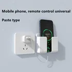 Настенный смонтированный органайзер ящик для хранения пульта дистанционного Управление установлен Мобильный телефон Разъем настенный держатель для зарядки многофункциональный держатель стойки