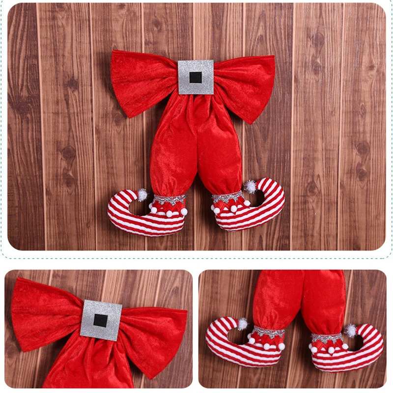 Милые тканевые куклы с бантиком для ног подвесная подвеска на рождественскую