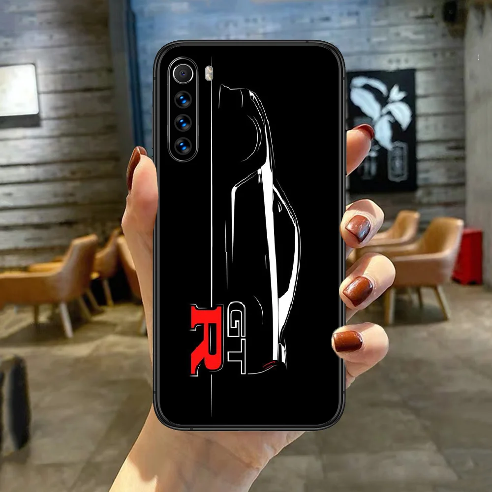 

GTR Luxury Sport Car Phone Case Cover For XIAOMI Redmi Note 3 4 4X 5 6 7 8 9 Pro T S Max black Cell Fashion Back 3D Etui Tpu