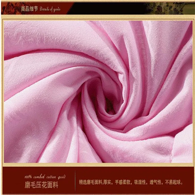 Лидер продаж шелковое Хлопковое одеяло для зимы/осени наполнитель из