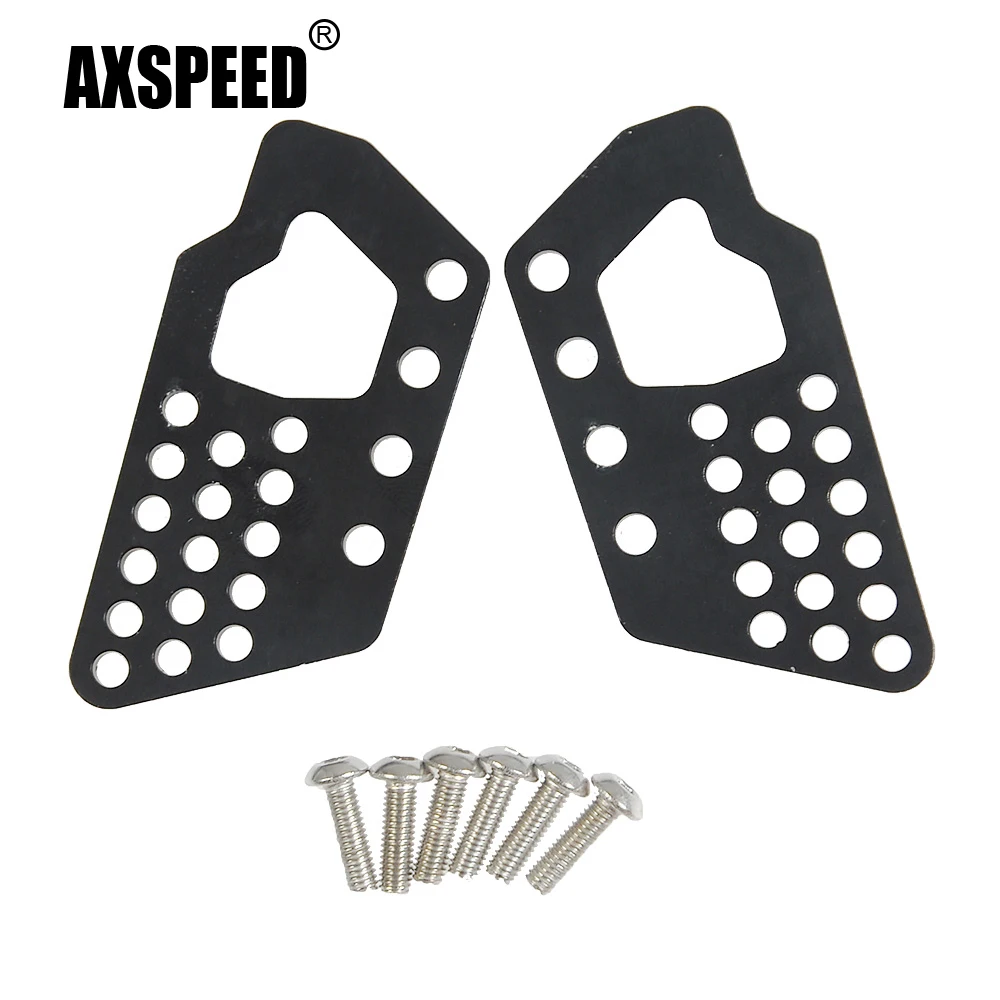 

Крепление амортизатора AXSPEED, черное/серебристое, металлическое, Нержавеющее, с плавными отверстиями, для автомобиля Axial Wraith 90018 1/10 RC Crawler, 1 па...