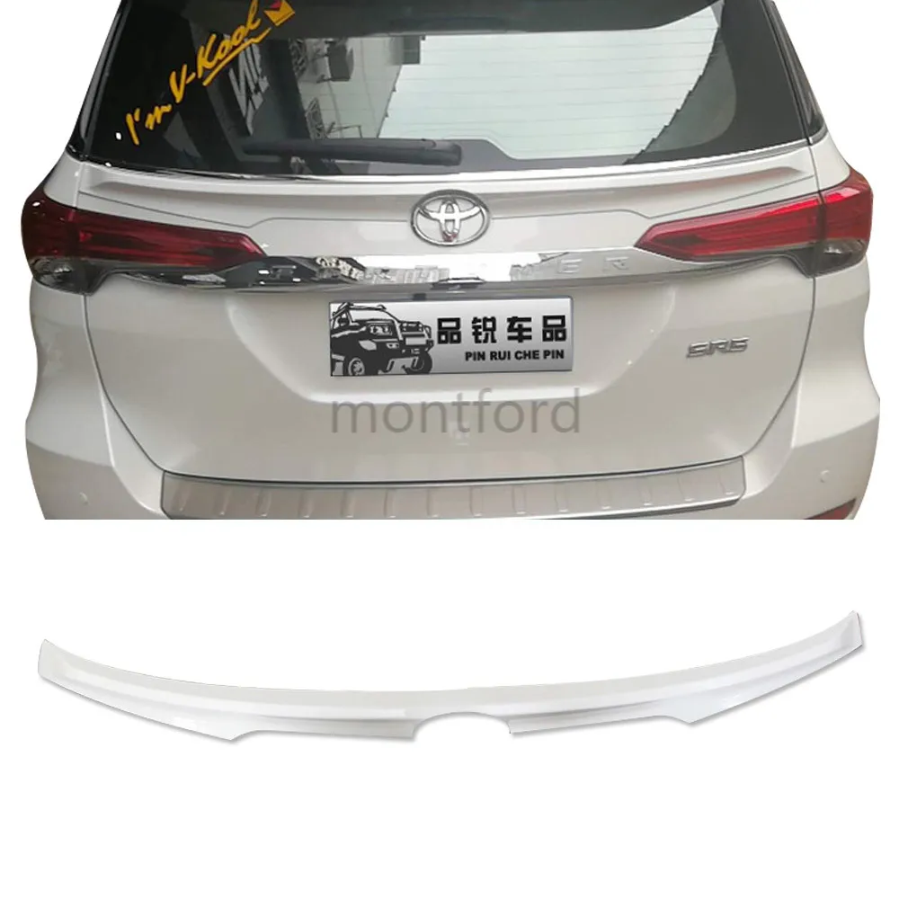 Неокрашенный корпус из АБС пластика для багажника Toyota Fortuner 2016 2017 2018 2019|Спойлеры и