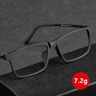 Пластиковая титановая оправа для очков, Мужская квадратная оправа для очков по рецепту при близорукости, прозрачные линзы, аксессуары для очков