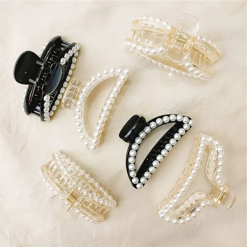 Высокое качество корейский головной убор для девочек простые большие жемчужные