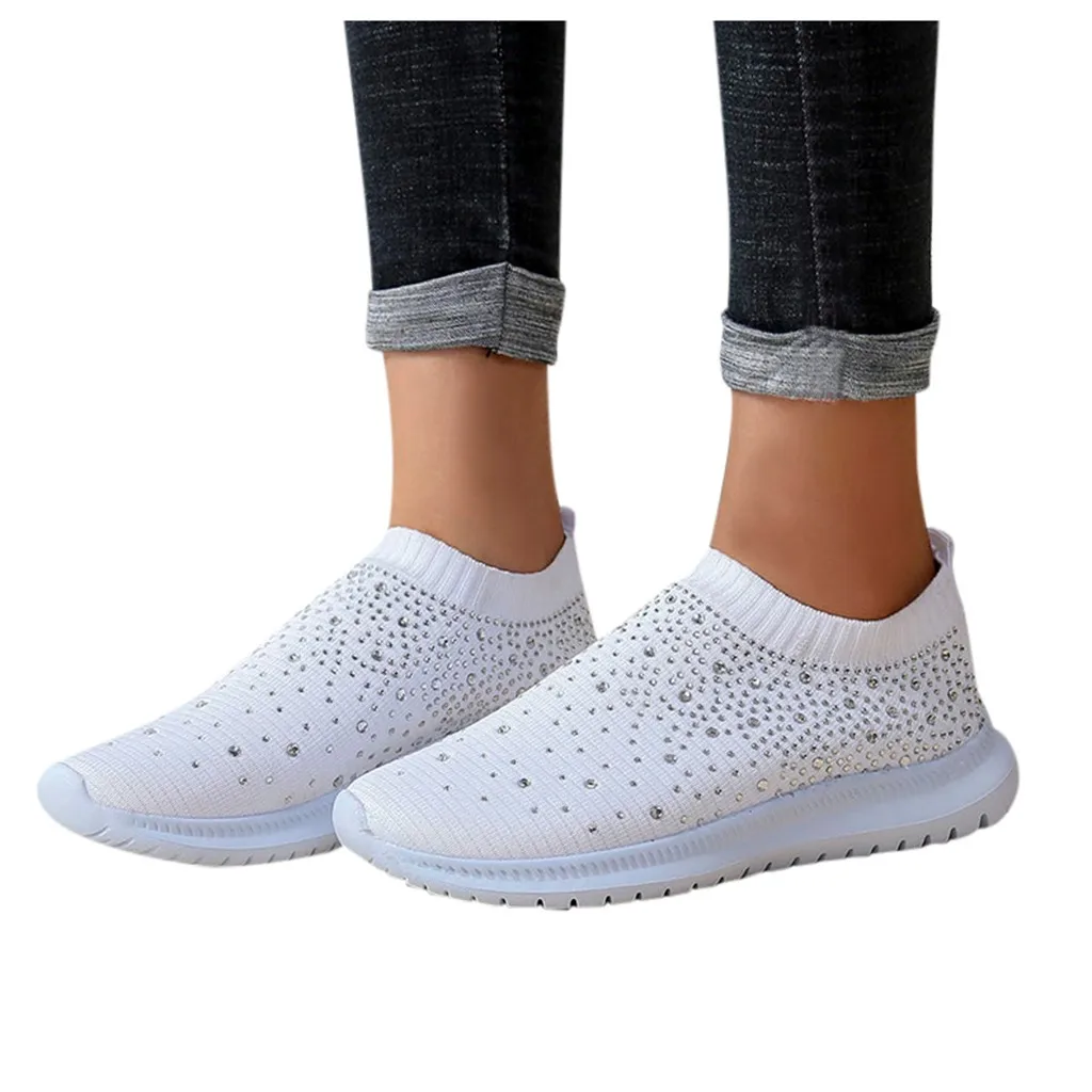

2020 Spring Autumn Women Fashion Casual Shoes Flying Woven Mesh One Pedal Single Shoes Outdoor Walking Shoes buty damskie A50