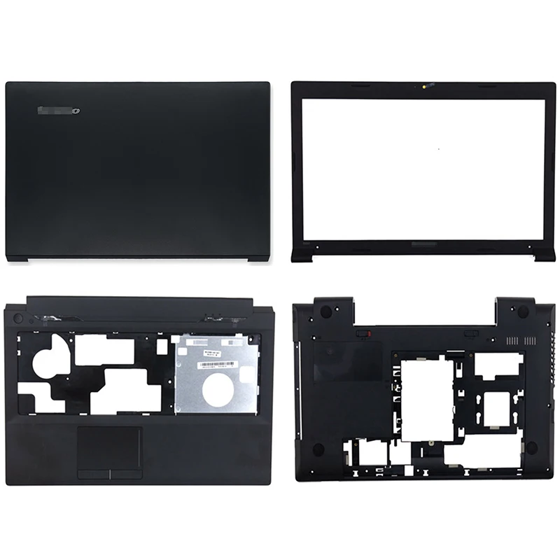 

New Laptop LCD Back Cover/Front Bezel/Palmrest/Bottom Case For Lenovo B590 B595 LB59A 90201909 60.4XB04.012 60.4XB04.001 Black