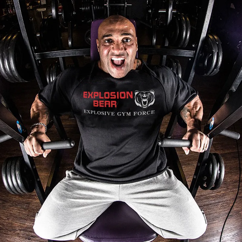 Мужская хлопковая футболка с коротким рукавом и круглым вырезом принтом | одежда