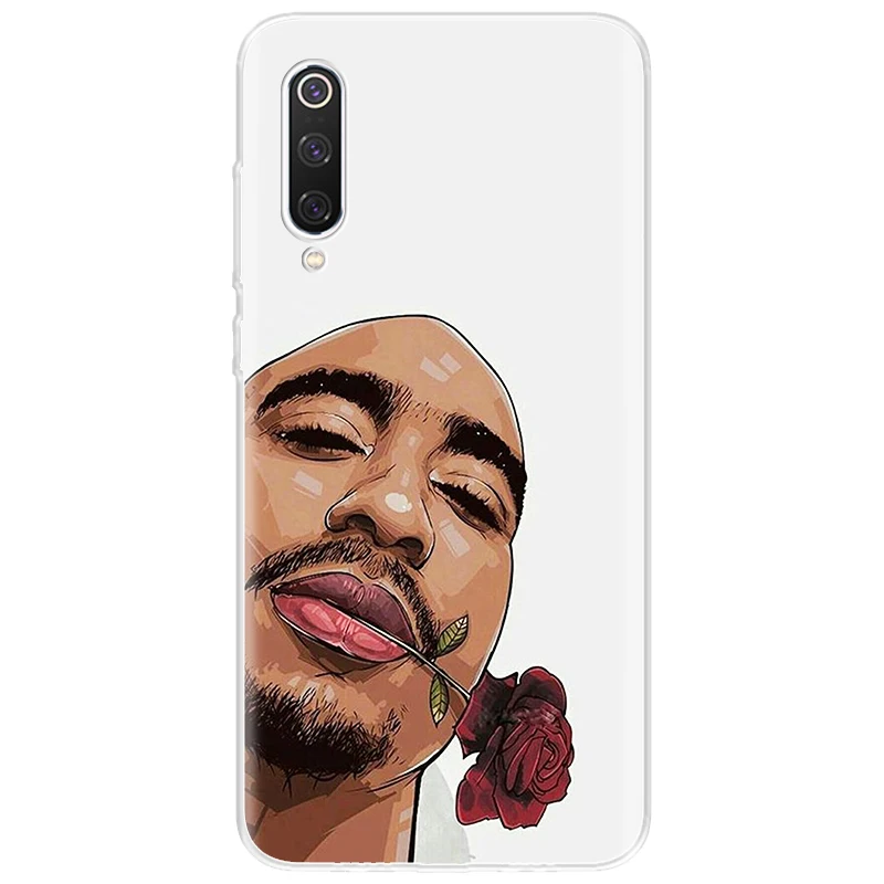 

Makaveli Tupac Phone Case For Redmi 9A 9C 7A 6A 7 Y3 8 8A 9 9T K20 Note 5 7 8 9 Pro Max Cover For Xiaomi Poco X3 NFC M3 10T Lite
