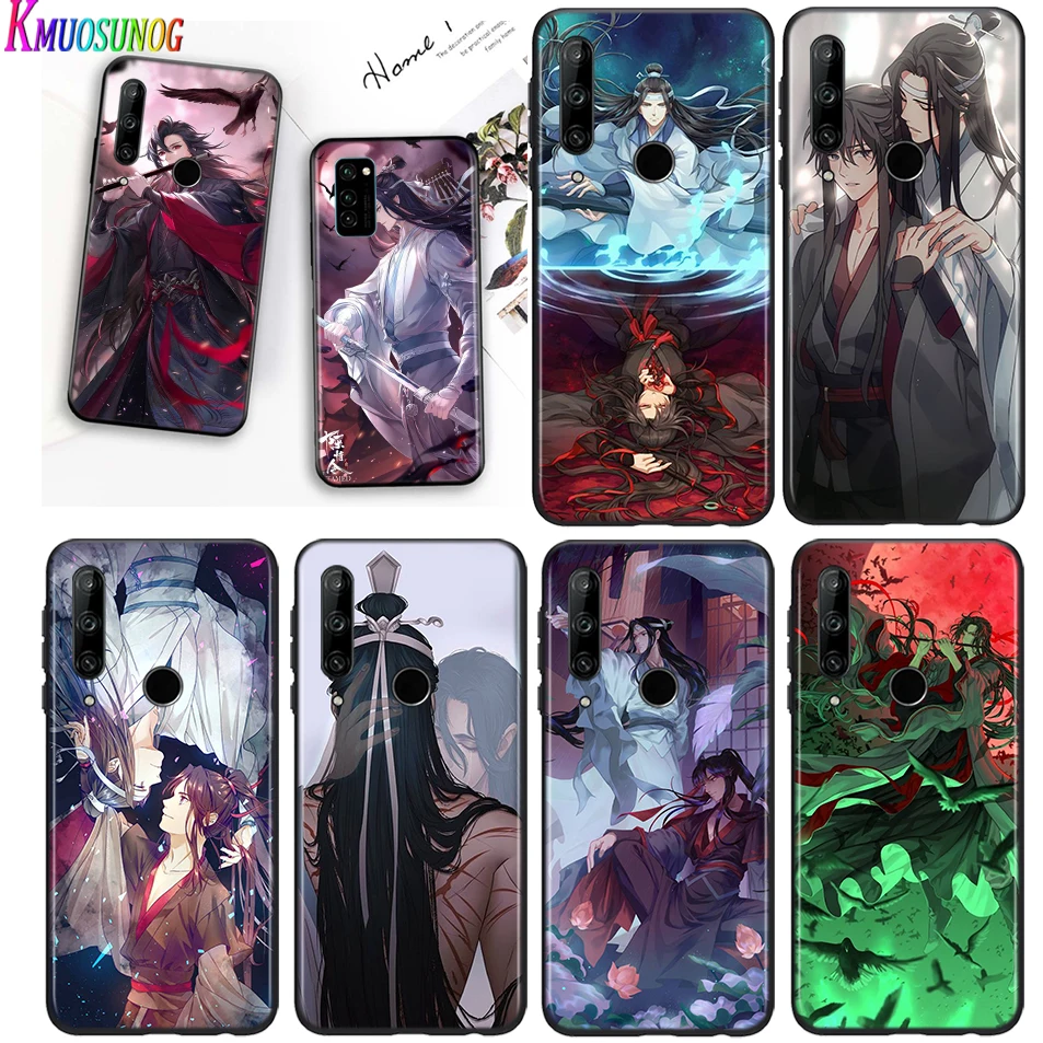 

Bright Black Cover Mo Dao Zu Shi for Huawei Honor 30 20S 20 10i 9S 9A 9C 9X 8X 10 9 Lite 8A 7C 7A Pro Phone Case