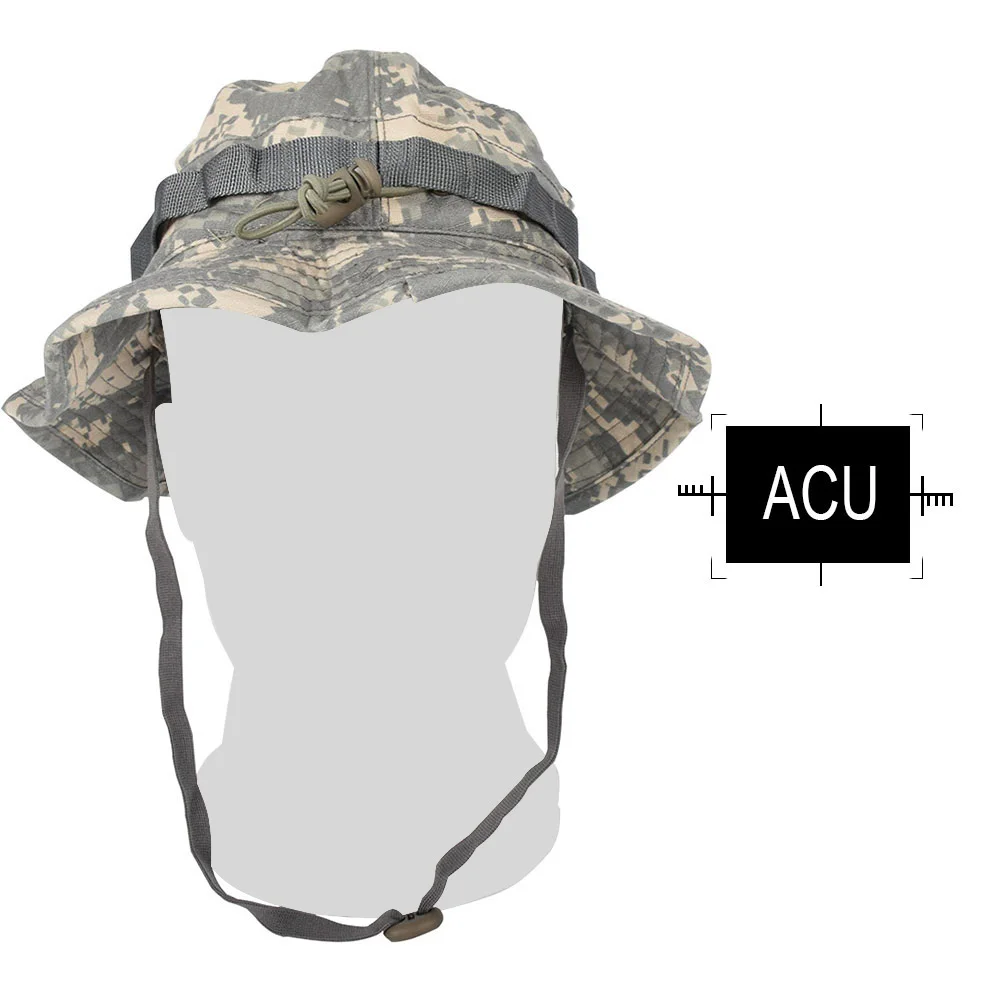 Emersongear тактический страйкбол Снайпер камуфляж Boonie шапки непальская Кепка военные мужские американские военные аксессуары для пешего туризма - Цвет: ACU