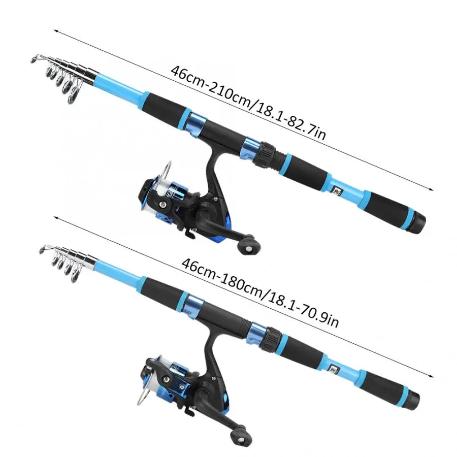 Портативная мороженое удочка и катушка набор телескопических 1 8/2 М для ловли