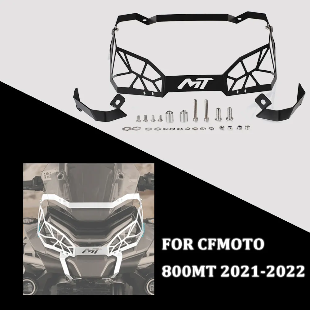 

Headlamp Grille Shield Cover 800MT Aluminum Parts Motorcycle Headlight Protector Cover Grill FOR CFMOTO 800MT 800 MT 2021-2022