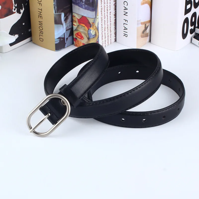 

2021 PU Leather Belt For Women Square Buckle Pin Buckle Jeans Black Belt Chic Luxury Brand Ladies Vintage Strap Female Waistband