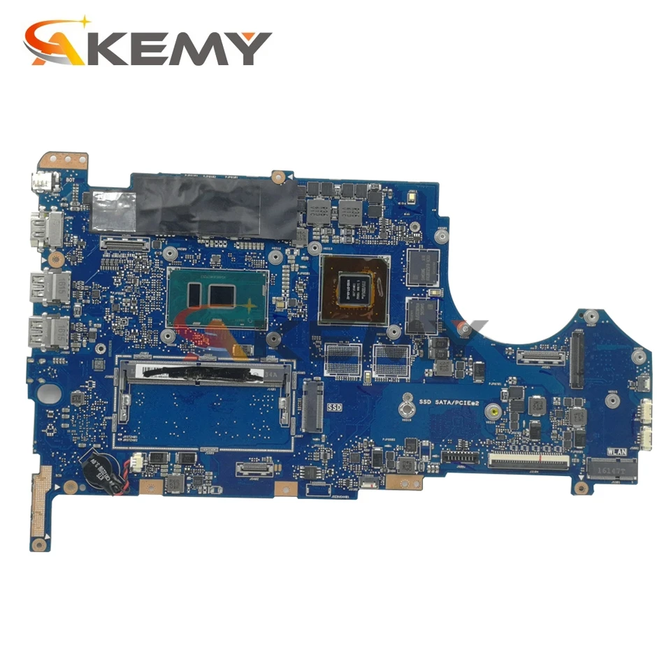 akemy ux560ux laptop motherboard for asus zenbook flip q524uq original mainboard 8gb ram i7 7500u gt940mx free global shipping