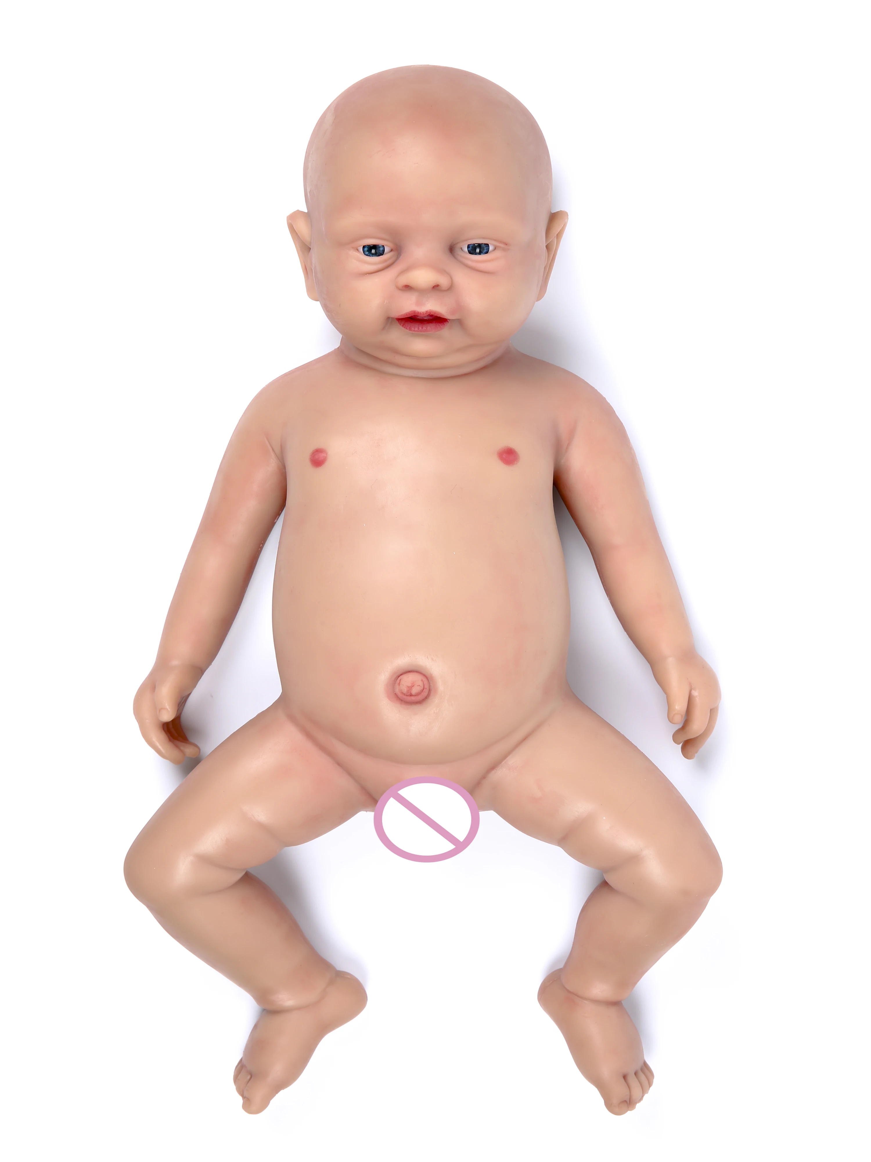 IVITA WB1514 46 см 3000 г настоящий полный силикон Bebe Reborn спящий малыш рот открываются игрушки закрытые глаза Младенцы для детей куклы