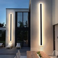 modern waterproof outdoor long strip led wall lamp ip65 aluminum wall light garden porch sconce light sconce luminaire