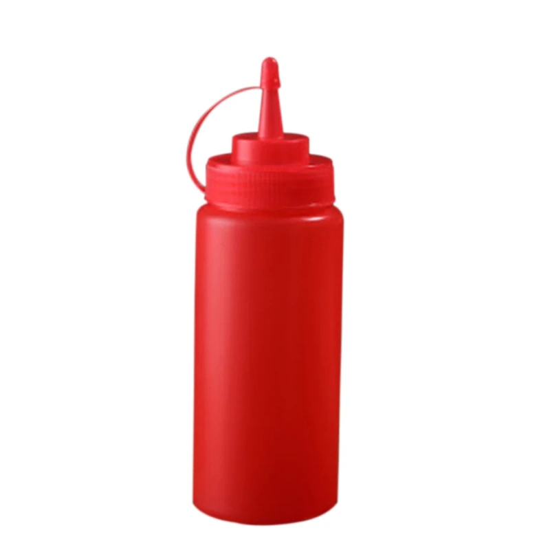 Kitchen Plastic Squeeze Bottle Condiment Dispenser For Sauce Vinegar Oil Ketchup Gravy Cruet Container Cooking Accessories - Цвет: 650ml