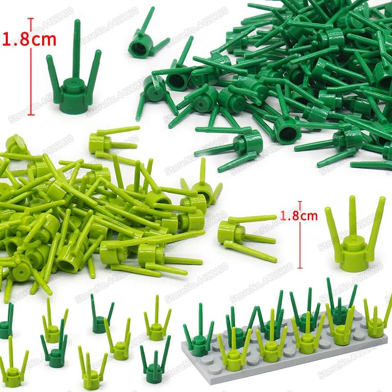 Городская игла пастбища строительные блоки садовый набор растений самодельные