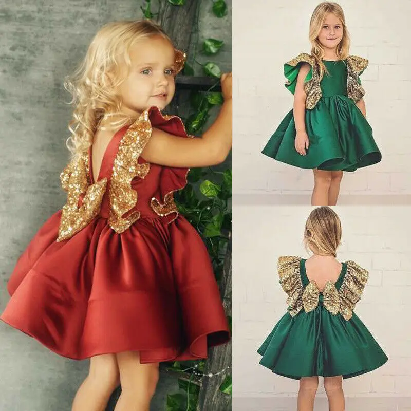 Платье принцессы для маленьких девочек Летние вечерние платья без рукавов с