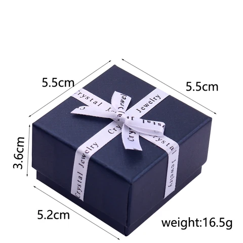 Изысканная фланелевая Подарочная коробка для колец и серег