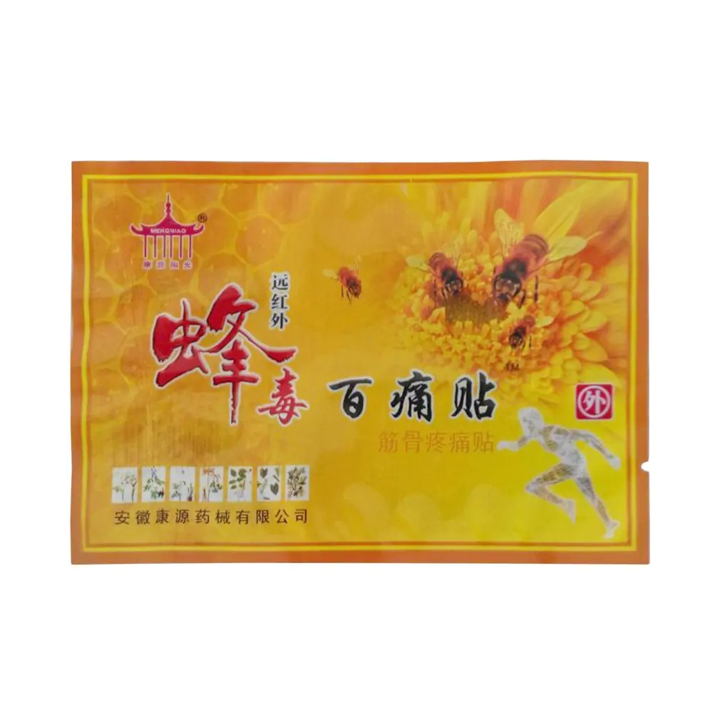 

Пластырь от боли в суставах, с пчелиным ядом, 1 шт., Массажер-пластырь