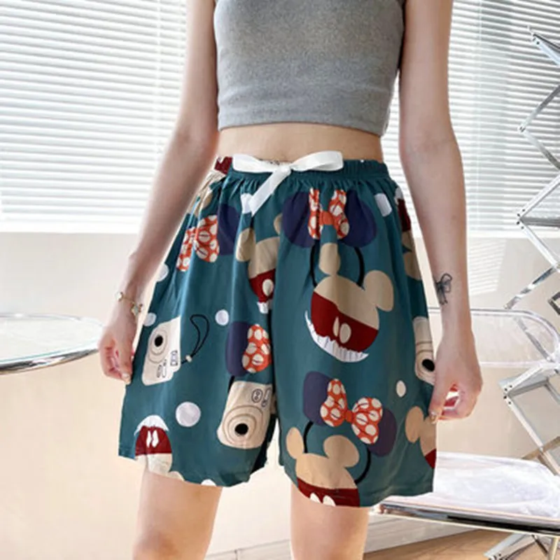 

Sleep Bottom Women Cotton Cartoon Shorts Summer Big Size Casual Homewear Fashion Sleepwear Tracksuit Fashion Home Pants