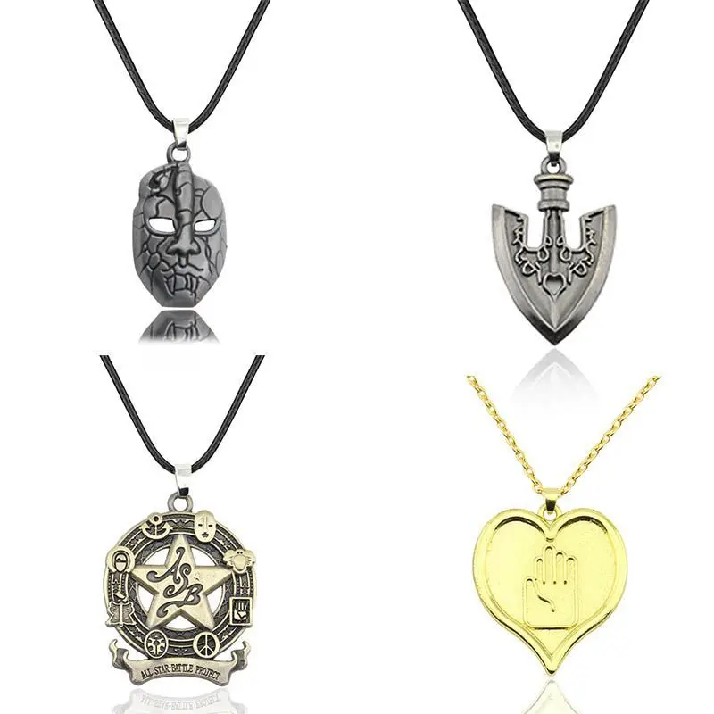 Anime jojo bizarre adventure Cosplay Necklace Kujo Jotaro Dio Brando Metal Jewelry Accessories |