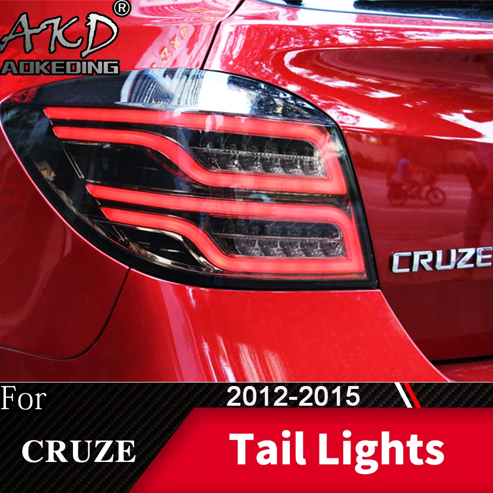 

AKD Tail Lamp for Cruze LED Tail Light 2012-2015 Cruze Rear Fog Brake Turn Signal Automotive Accessories