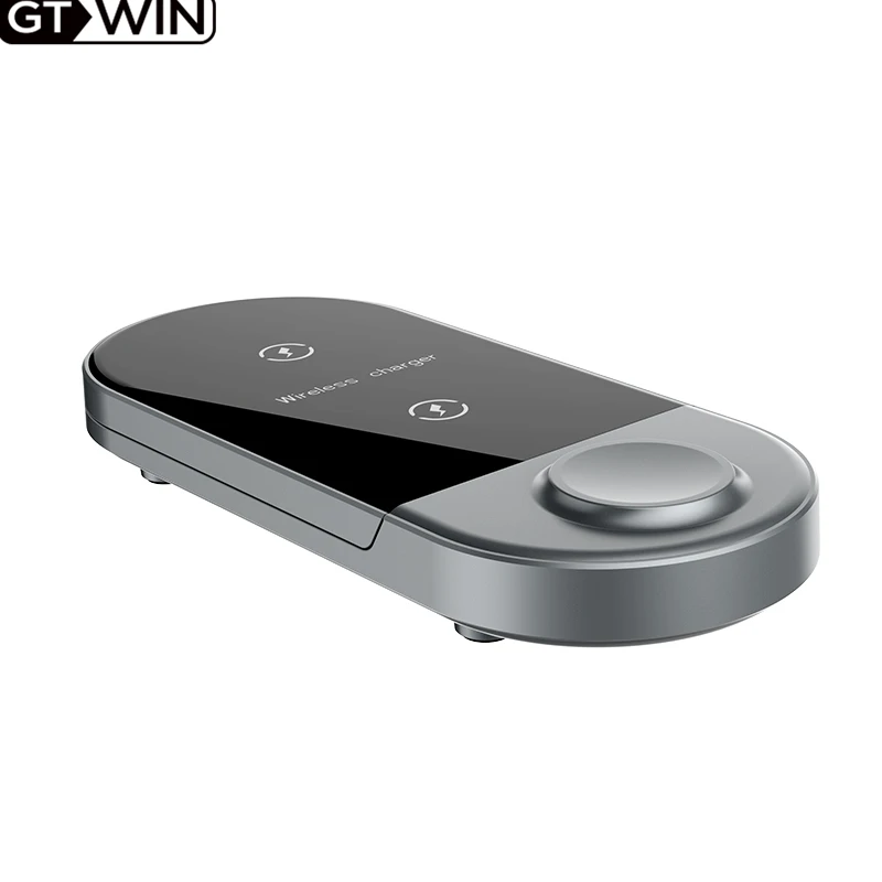 

GTWIN Three In One Wireless Charger15wWireless Charger Folding Fast Charging Station Wireless Charging Base Mobile Phone Bracket