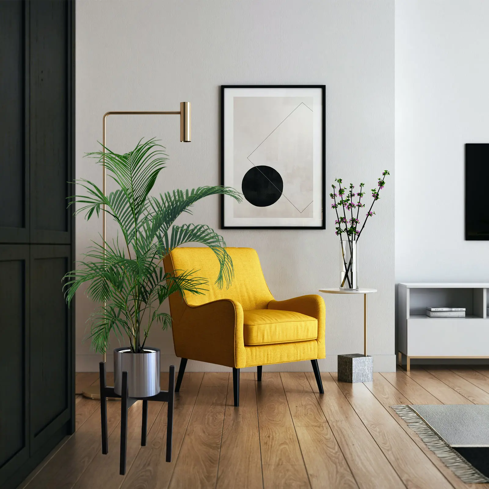 Подставки для растений AWNIC черный Наружный металлический держатель горшков и