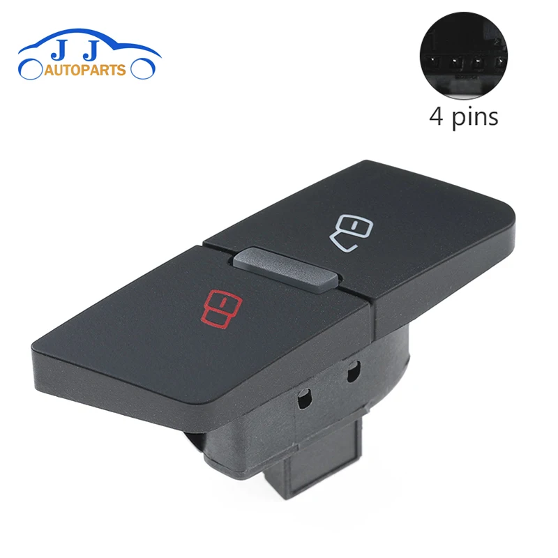 

New Left Central Door Locking Switch Button For Audi A6 S6 C6 A6 Allroad Quattro 2007-2011 RS6 2008-2011 4F1962107B 4FD962107